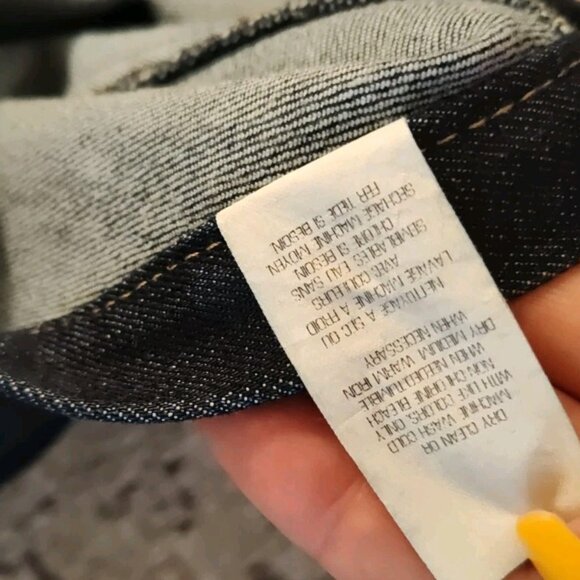 Theory Denim A-line Skirt Sz 8 Lonita C Terni Raw Made In USA - Picture 7 of 8